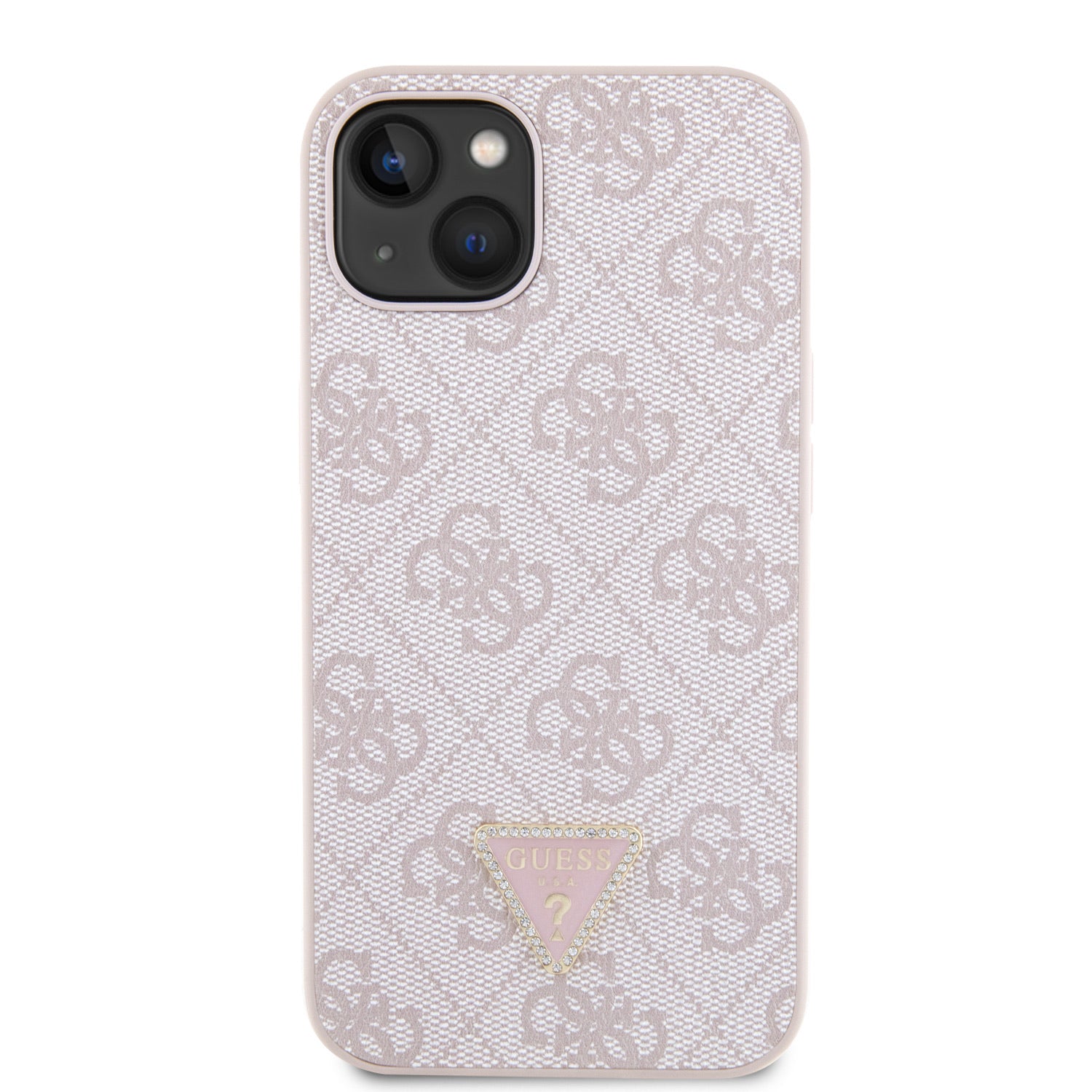 Guess kryt na iPhone 4G Strass Triangle Metal Logo