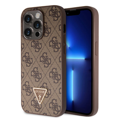 Guess kryt na iPhone 4G Strass Triangle Metal Logo