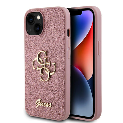 Guess kryt na iPhone Fixed Glitter 4G Metal Logo