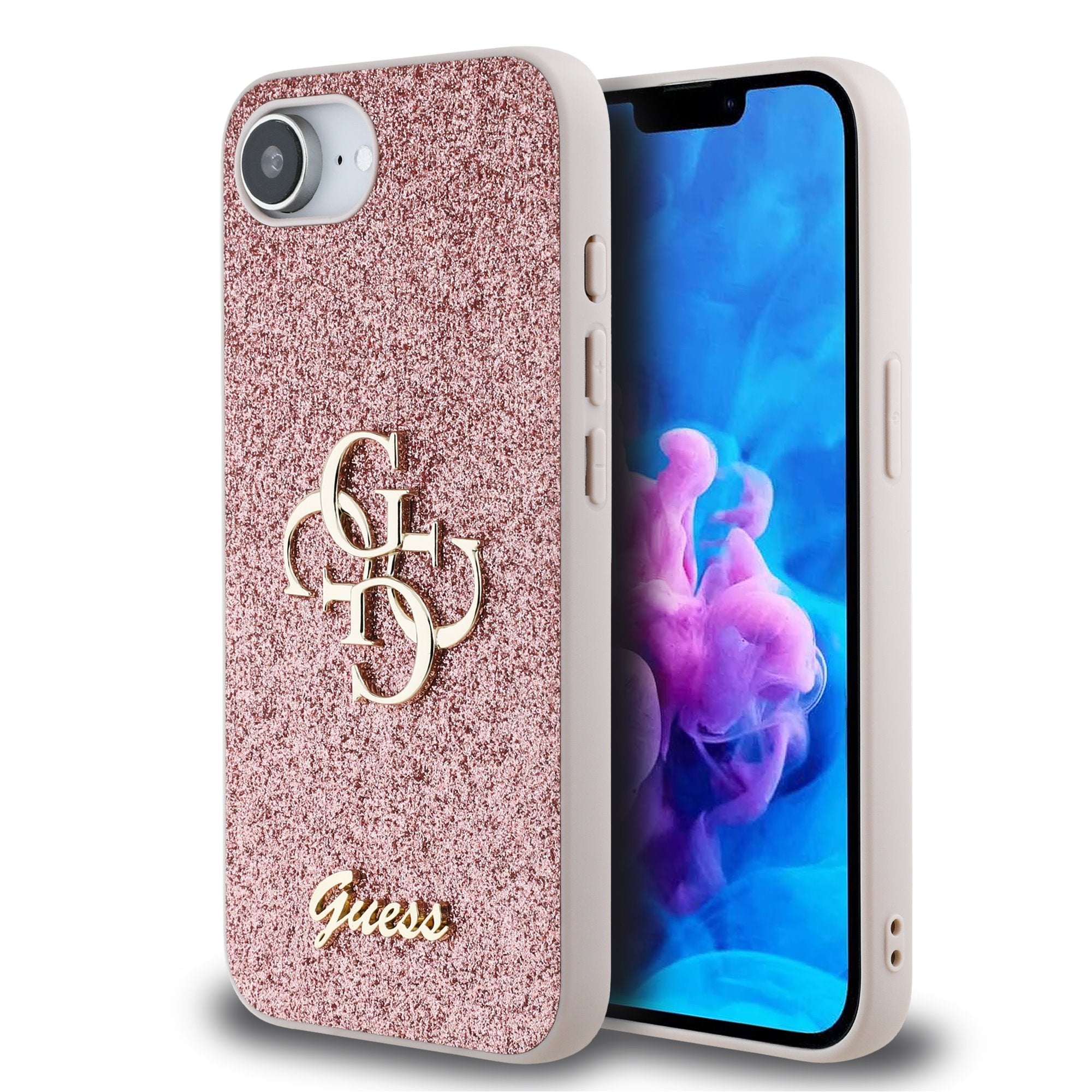 Guess kryt na iPhone Fixed Glitter 4G Metal Logo
