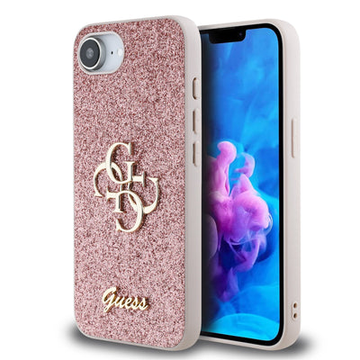 Guess kryt na iPhone Fixed Glitter 4G Metal Logo