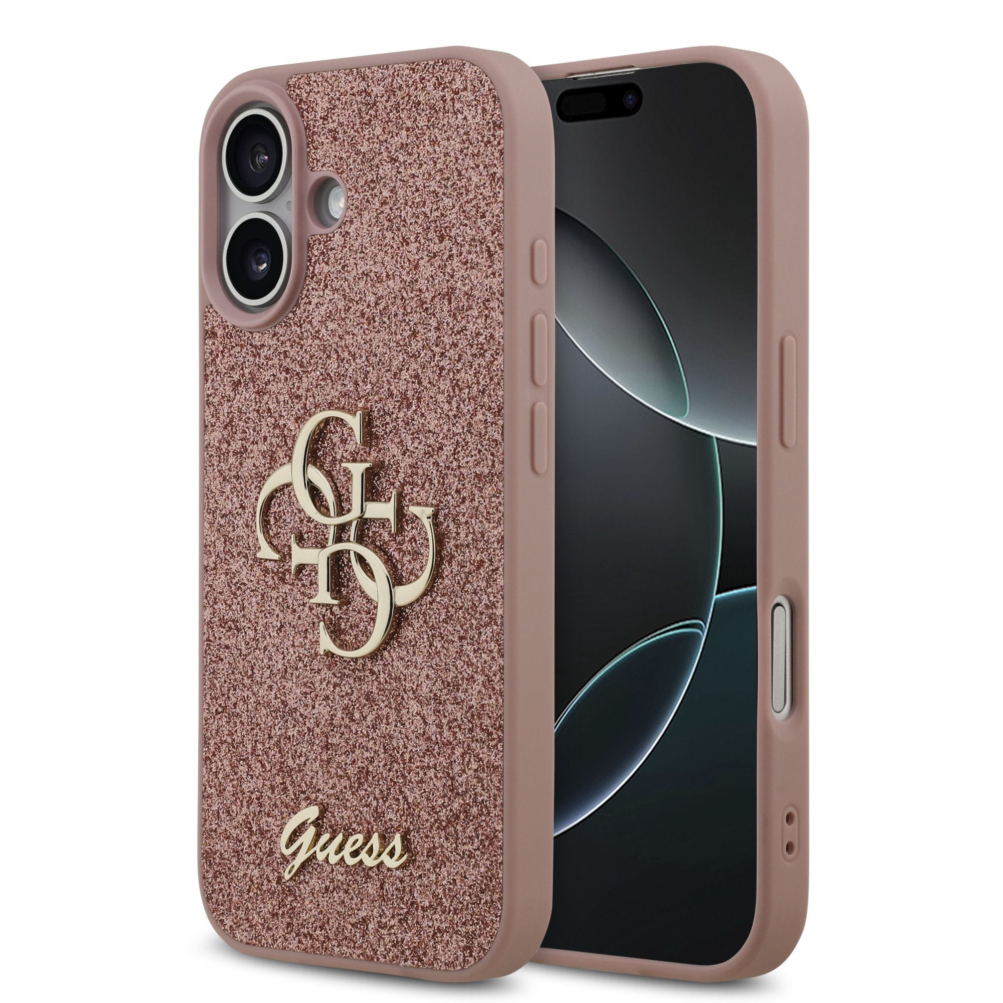 Guess kryt na iPhone Fixed Glitter 4G Metal Logo