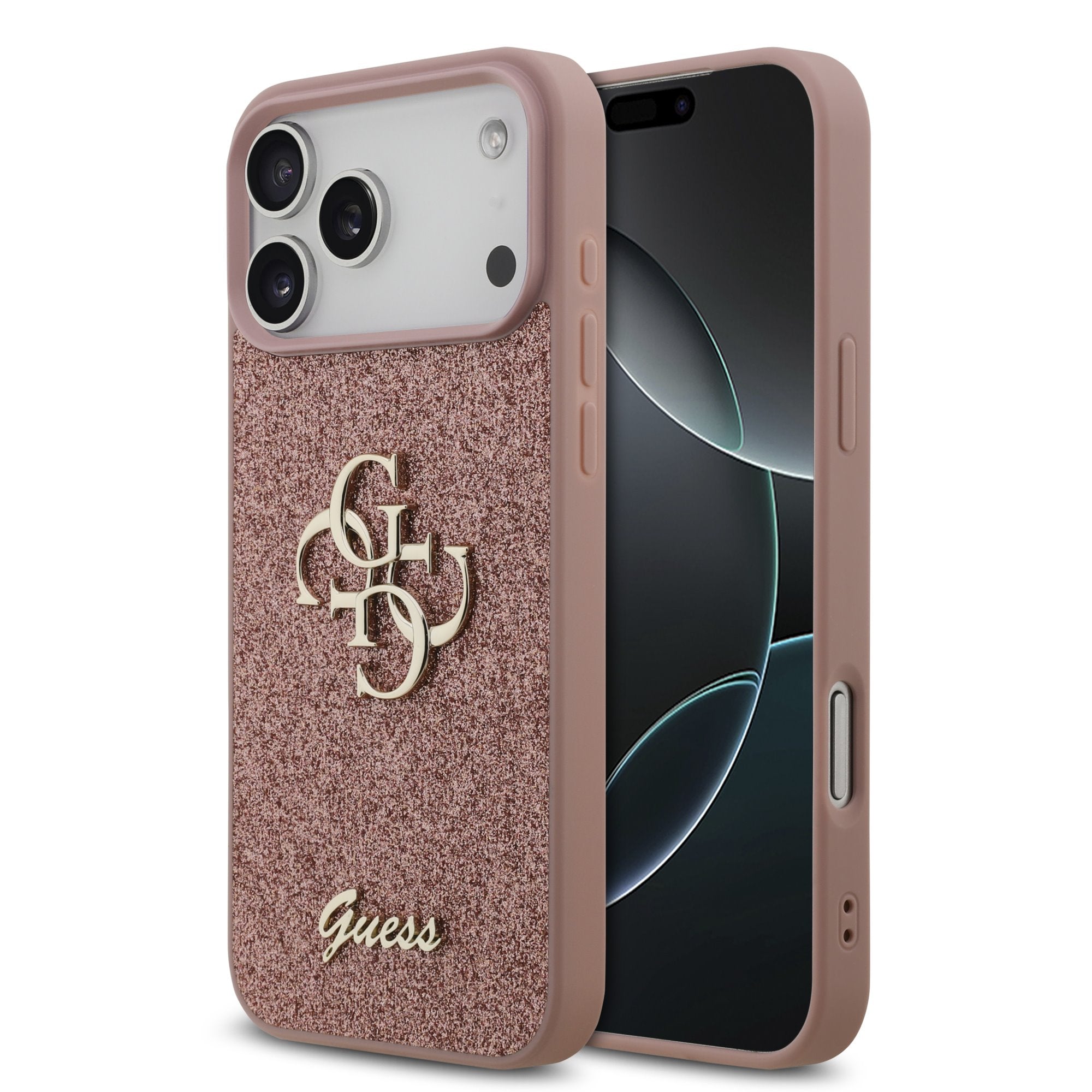 Guess kryt na iPhone Fixed Glitter 4G Metal Logo