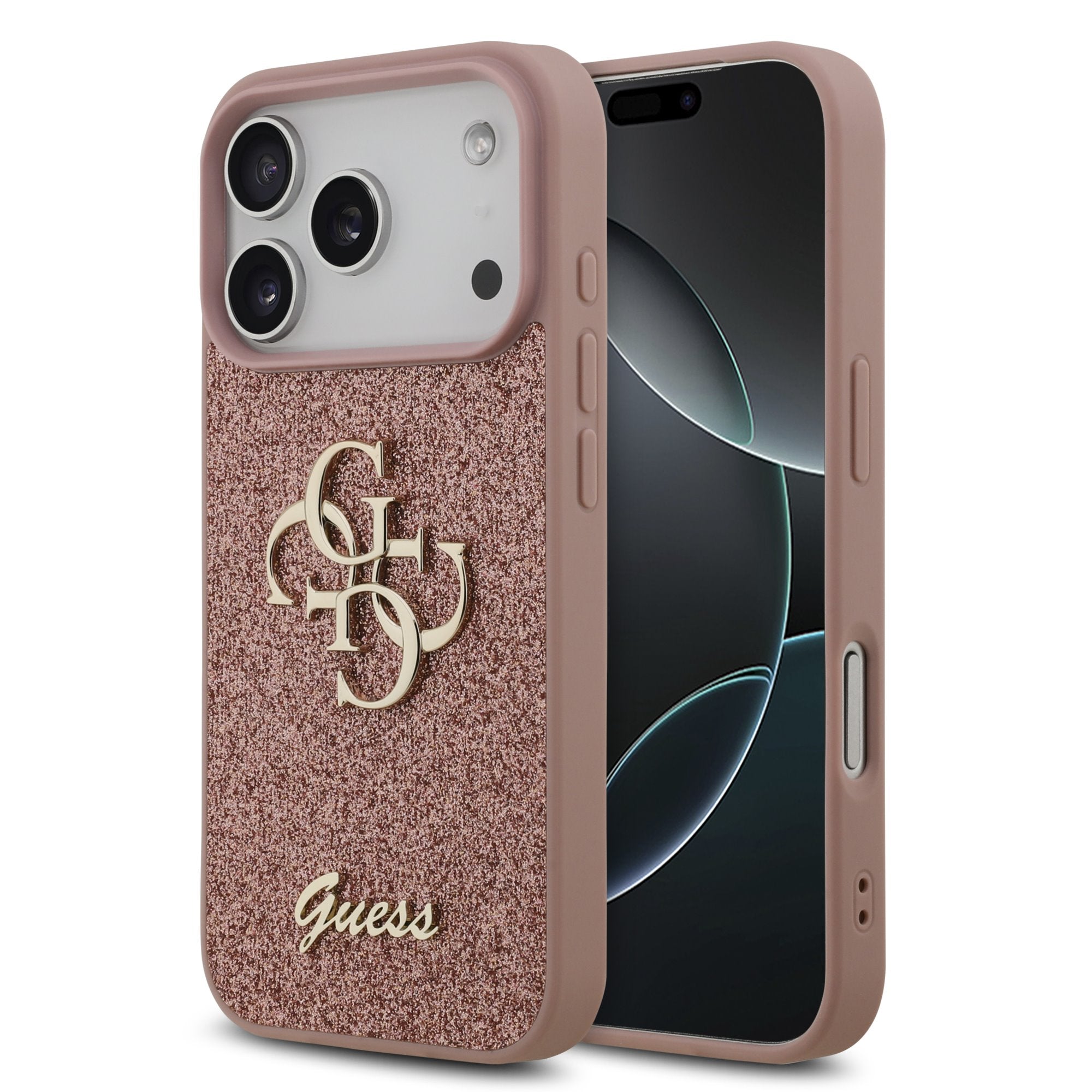 Guess kryt na iPhone Fixed Glitter 4G Metal Logo