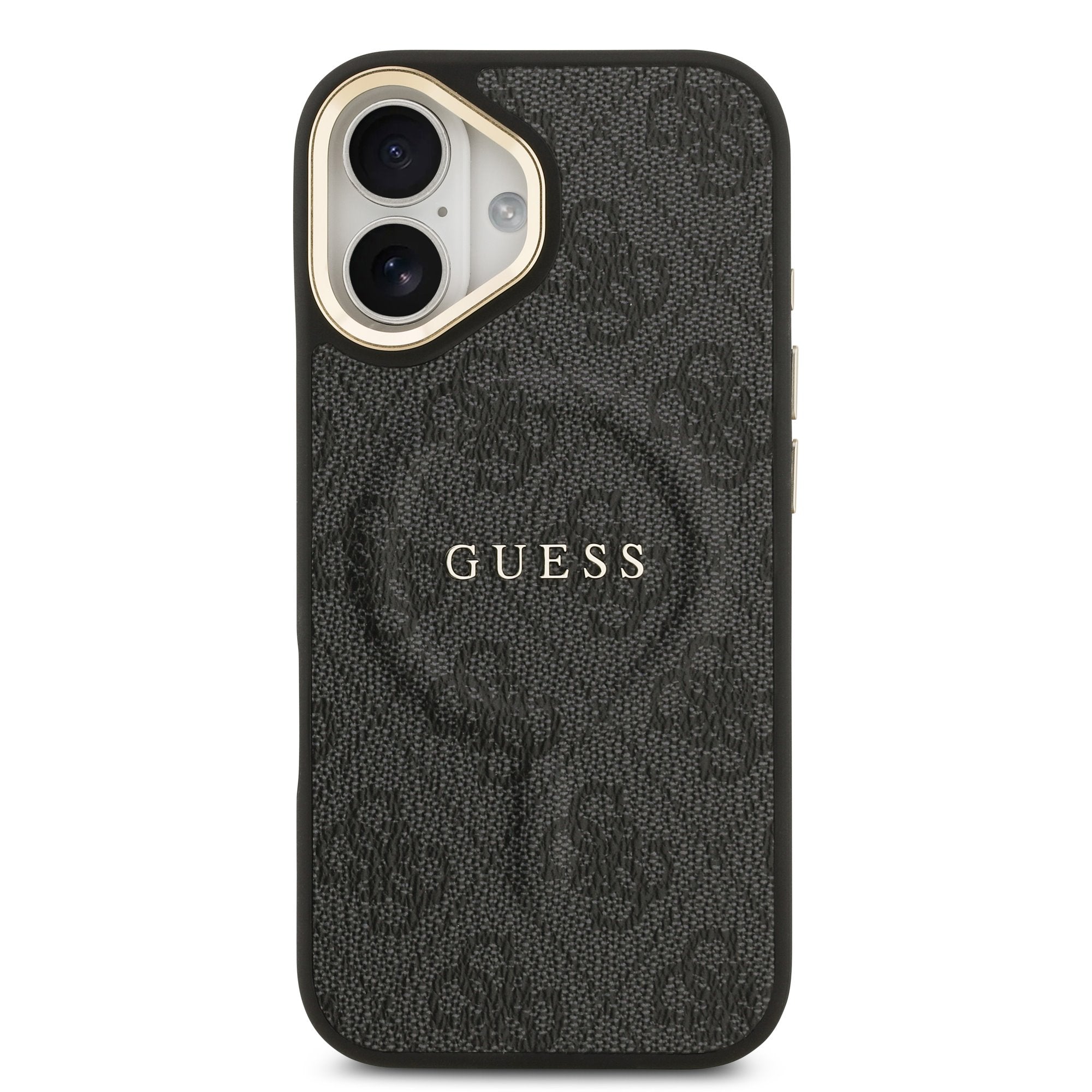 Guess MagSafe kožený kryt na iPhone 4G Gold Frame