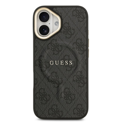 Guess MagSafe kožený kryt na iPhone 4G Gold Frame