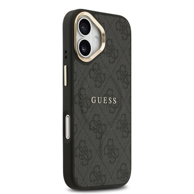 Guess MagSafe kožený kryt na iPhone 4G Gold Frame