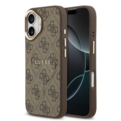 Guess MagSafe kožený kryt na iPhone 4G Gold Frame