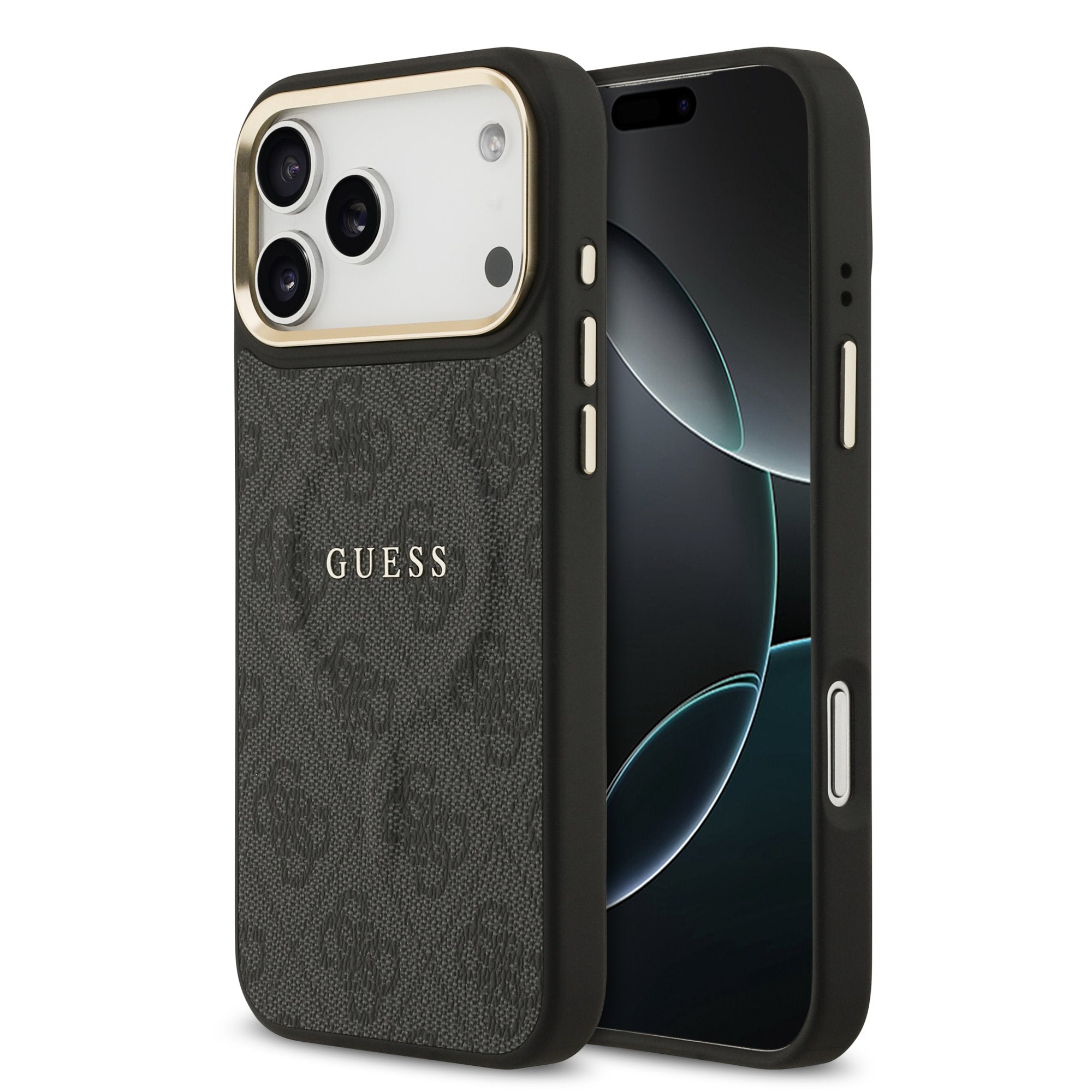 Guess MagSafe kožený kryt na iPhone 4G Gold Frame