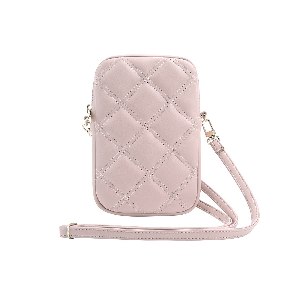 Guess PU Quilted 4G Metal Logo Taška na Telefon se Zipem - pohled 2
