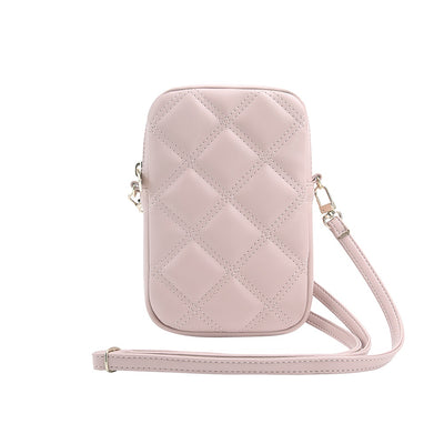 Guess PU Quilted 4G Metal Logo Taška na Telefon se Zipem - pohled 2
