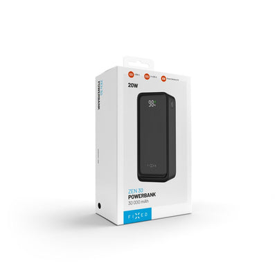Powerbanka FIXED 30 000 mAh s LCD displejem PD 20W - pohled 3