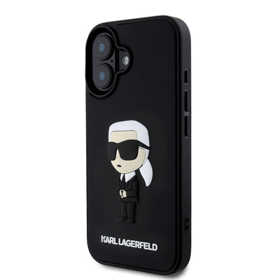 Karl Lagerfeld 3D Rubber Ikonik Zadní Kryt iPhone16