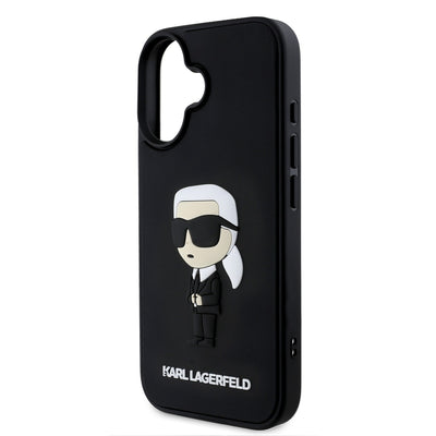 Karl Lagerfeld 3D Rubber Ikonik Zadní Kryt iPhone16