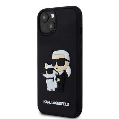 Karl Lagerfeld 3D Rubber Karl and Choupette Zadní Kryt
