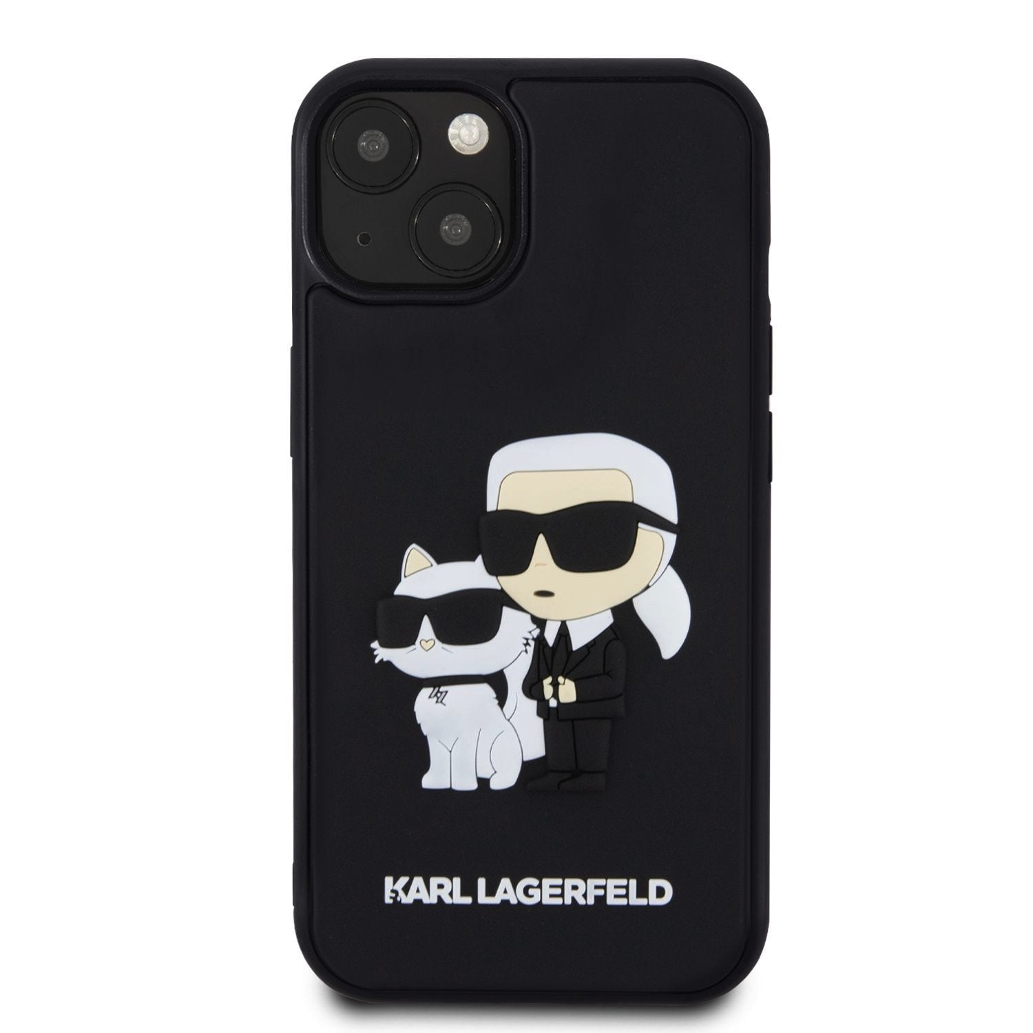 Karl Lagerfeld 3D Rubber Karl and Choupette Zadní Kryt