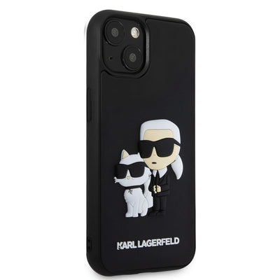 Karl Lagerfeld 3D Rubber Karl and Choupette Zadní Kryt