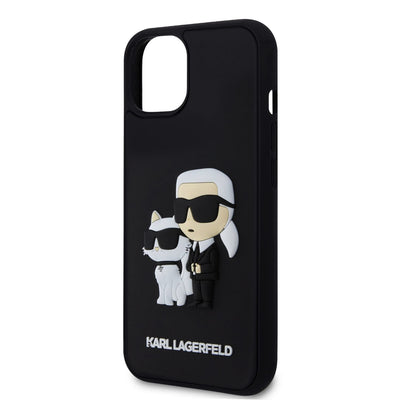 Karl Lagerfeld 3D Rubber Karl and Choupette Zadní Kryt