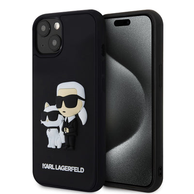 Karl Lagerfeld 3D Rubber Karl and Choupette Zadní Kryt