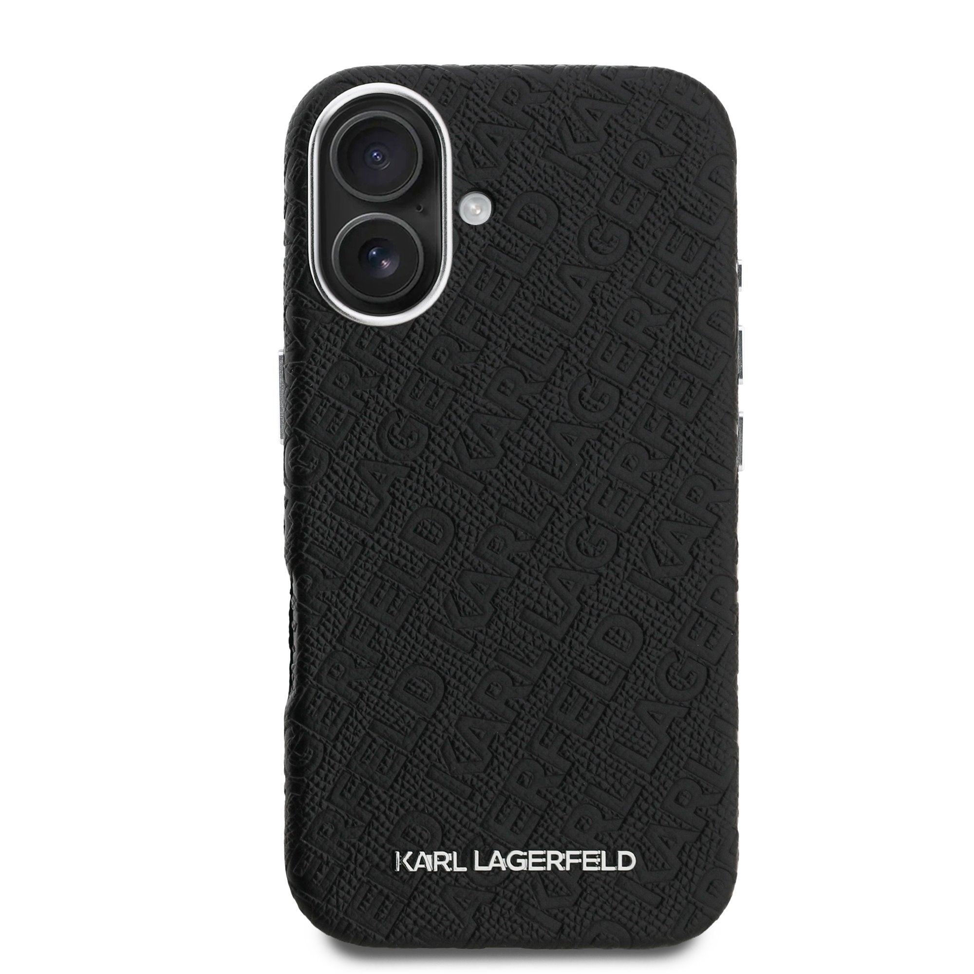 Karl Lagerfeld Grained PU Repeated Logo MagSafe Zadní Kryt