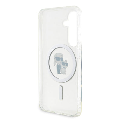 Karl Lagerfeld MagSafe kryt na Samsung - IML Glitter Karl and Choupette