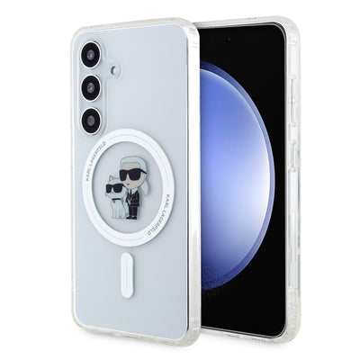 Karl Lagerfeld MagSafe kryt na Samsung - IML Glitter Karl and Choupette