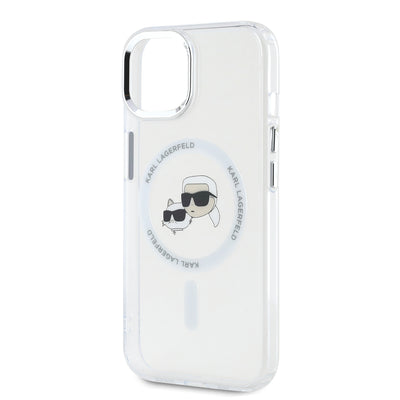Karl Lagerfeld IML K&CH Heads Metal Frame MagSafe Zadní Kryt