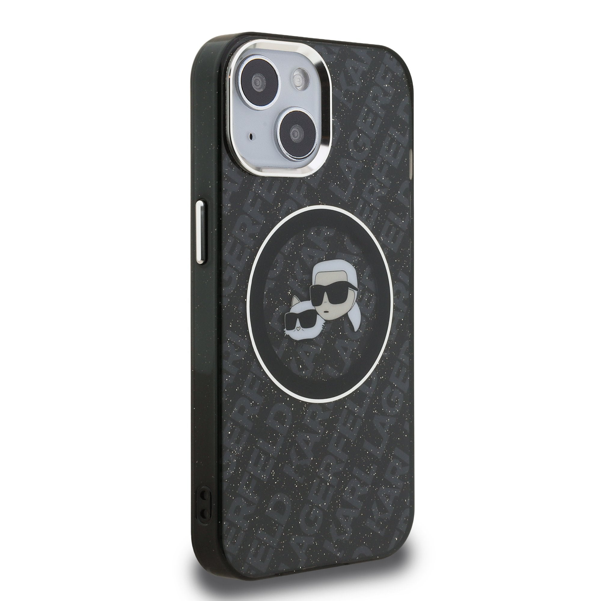 Karl Lagerfeld IML K&CH Heads Repeated Logo MagSafe Zadní Kryt