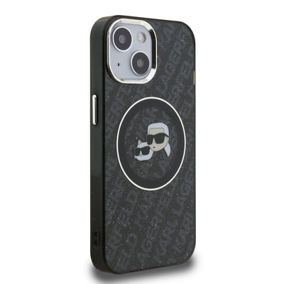 Karl Lagerfeld IML K&CH Heads Repeated Logo MagSafe Zadní Kryt