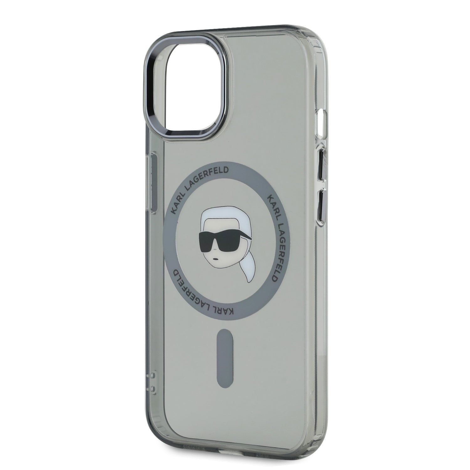 Karl Lagerfeld IML Karl Head Metal Frame MagSafe Zadní Kryt