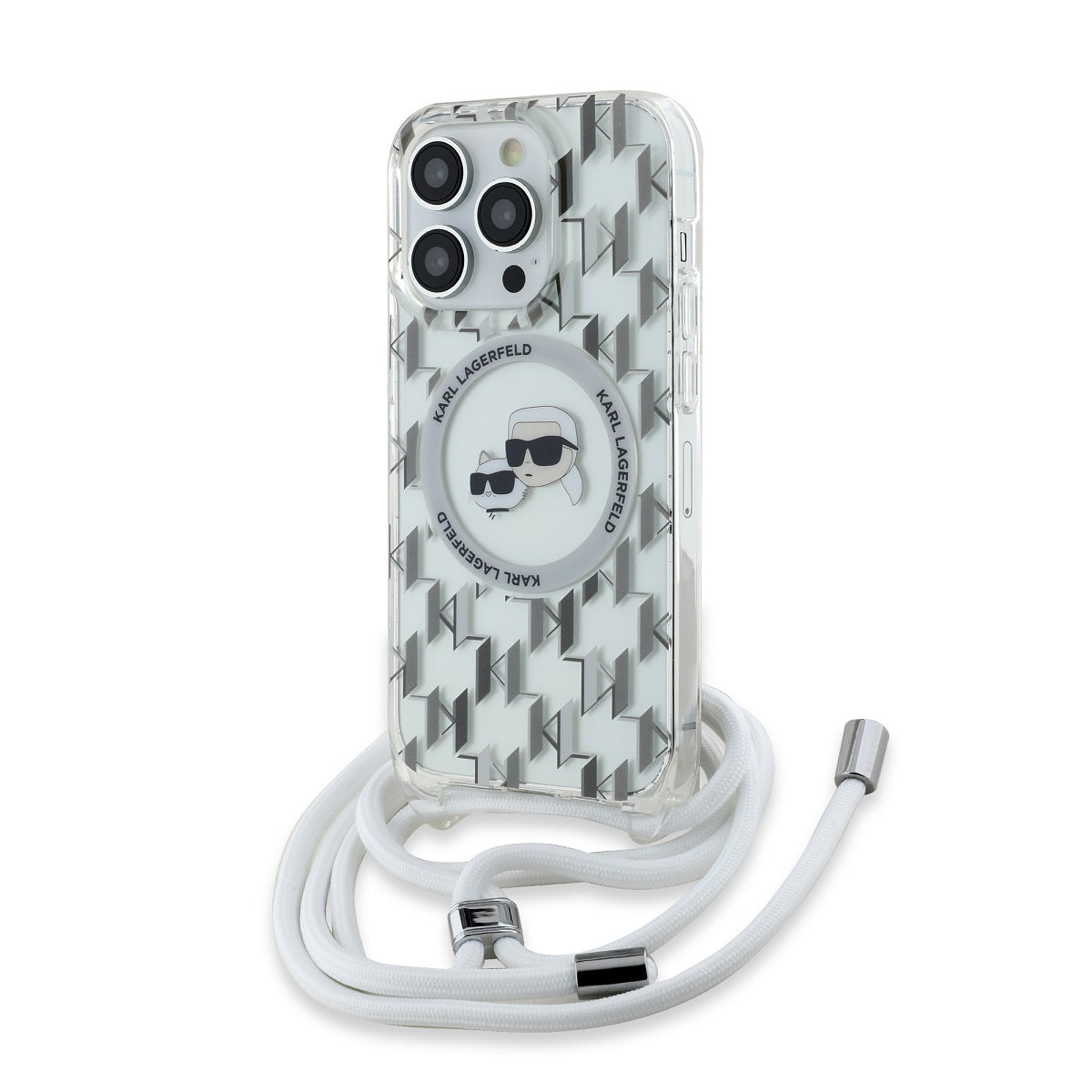 Karl Lagerfeld IML Monogram Crossbody K&CH Heads MagSafe Zadní Kryt