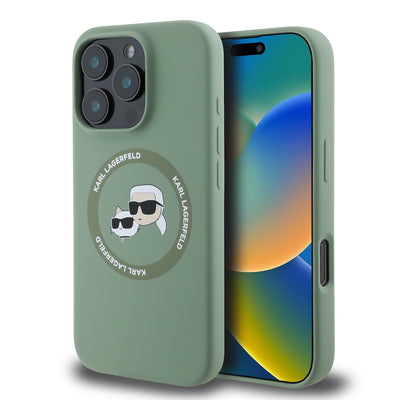 Karl Lagerfeld Liquid Silicone K&CH Heads MagSafe Zadní Kryt