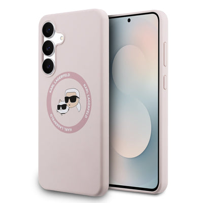 Karl Lagerfeld prémiový silikonový MagSafe kryt na Samsung - K&CH Heads