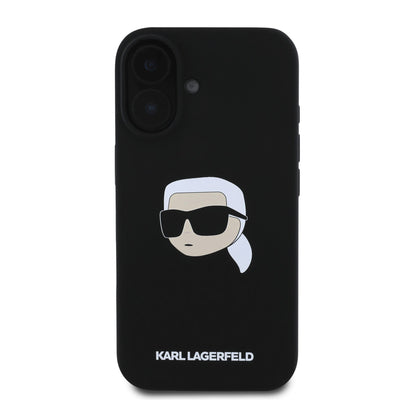 Karl Lagerfeld Liquid Silicone Karl Head MagSafe Zadní Kryt