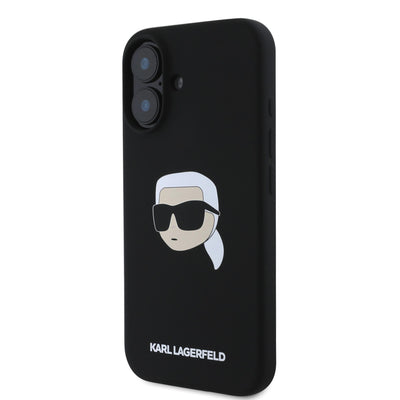 Karl Lagerfeld Liquid Silicone Karl Head MagSafe Zadní Kryt
