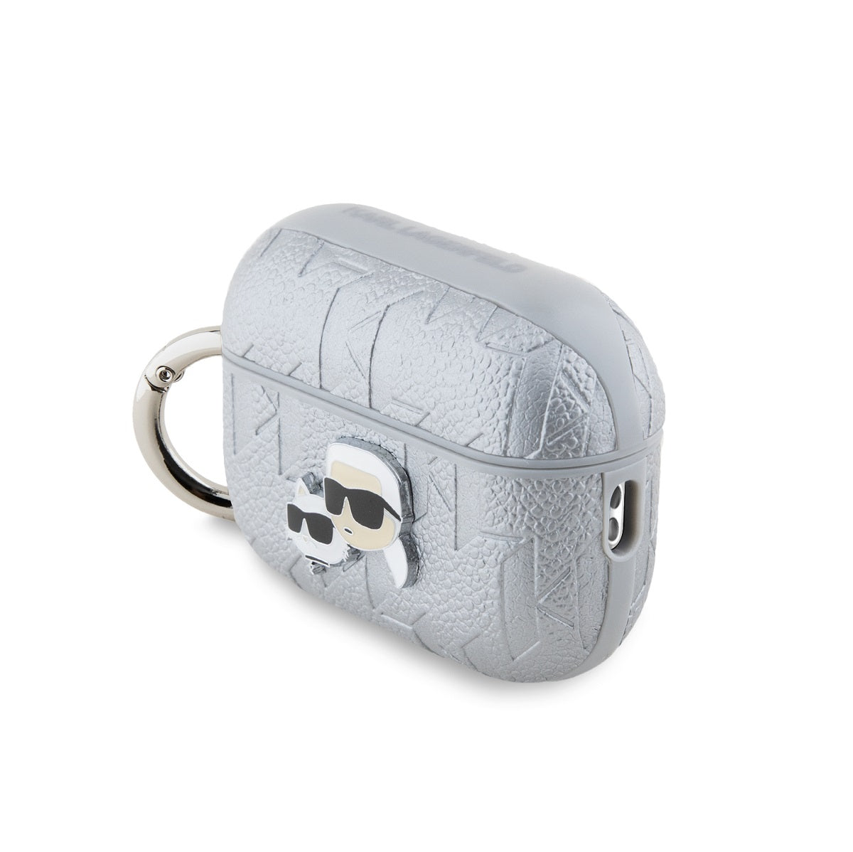 Karl Lagerfeld PU Embossed Karl and Choupette Heads Pouzdro