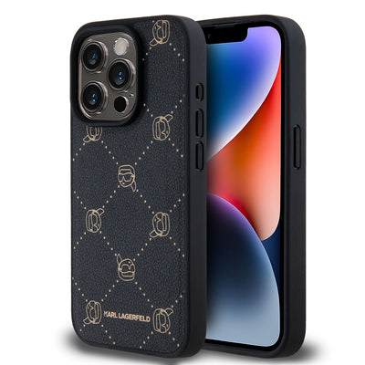 Karl Lagerfeld PU Karl Heads Pattern Magsafe Zadní Kryt