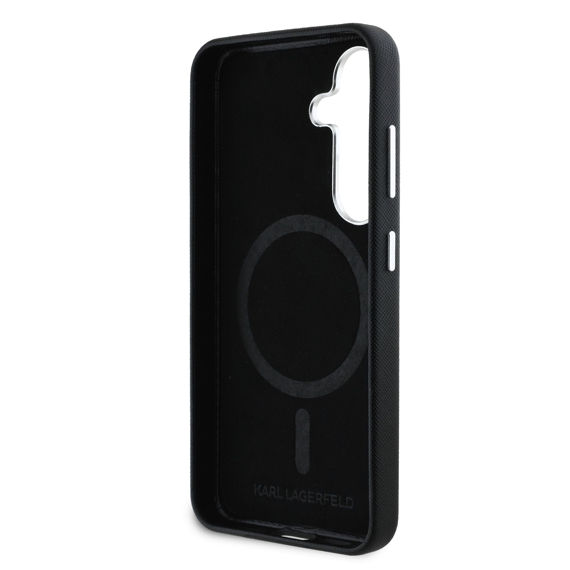 Karl Lagerfeld kožený kryt na Samsung - Saffiano Metal Logo and Frame