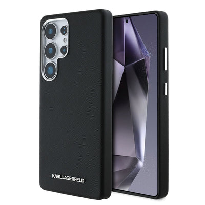 Karl Lagerfeld kožený kryt na Samsung - Saffiano Metal Logo and Frame