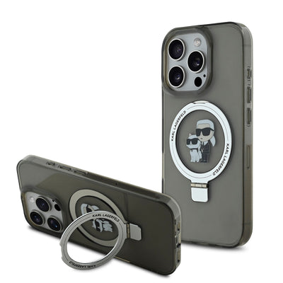 Karl Lagerfeld Ringstand Karl and Choupette MagSafe Zadní Kryt