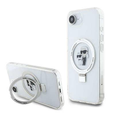 Karl Lagerfeld Ringstand Karl and Choupette MagSafe Zadní Kryt
