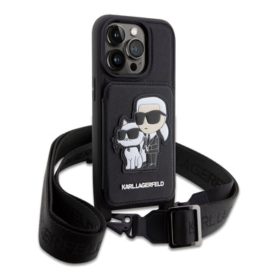 Karl Lagerfeld Saffiano Crossbody Popruh Karl and Choupette Kryt