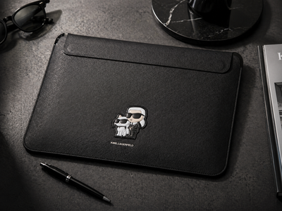 Karl Lagerfeld Saffiano Karl and Choupette Obal na Notebook 13/14" - pohled 1
