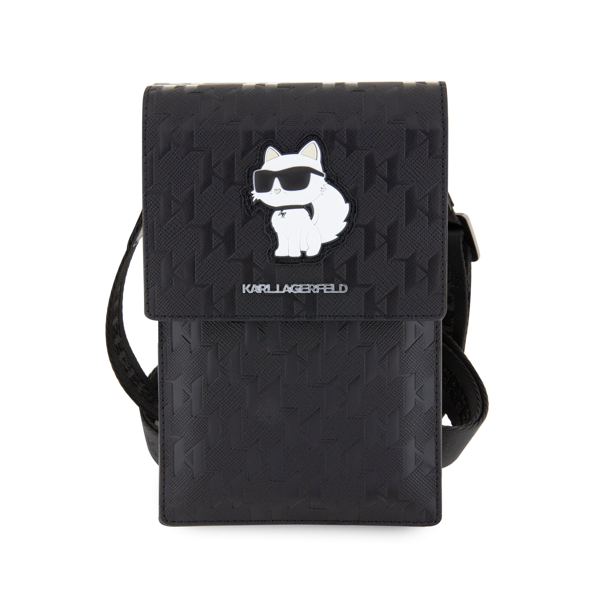 Karl Lagerfeld Saffiano Monogram Choupette NFT Taška na Telefon - pohled 2