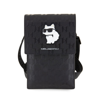 Karl Lagerfeld Saffiano Monogram Choupette NFT Taška na Telefon - pohled 2