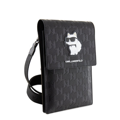 Karl Lagerfeld Saffiano Monogram Choupette NFT Taška na Telefon - pohled 3