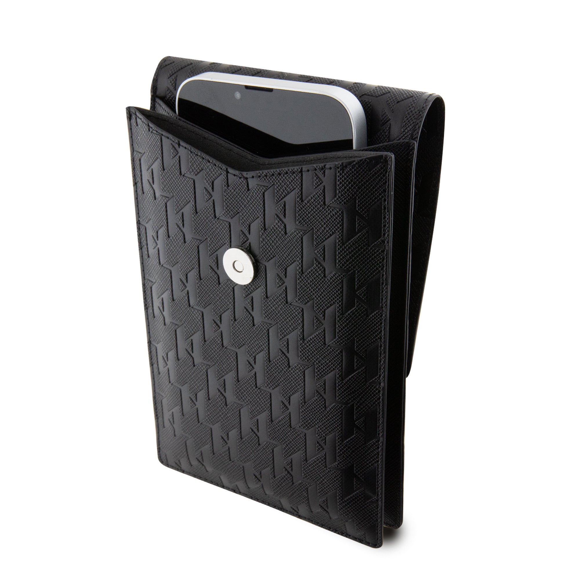 Karl Lagerfeld Saffiano Monogram Ikonik NFT Taška na Telefon - pohled 4