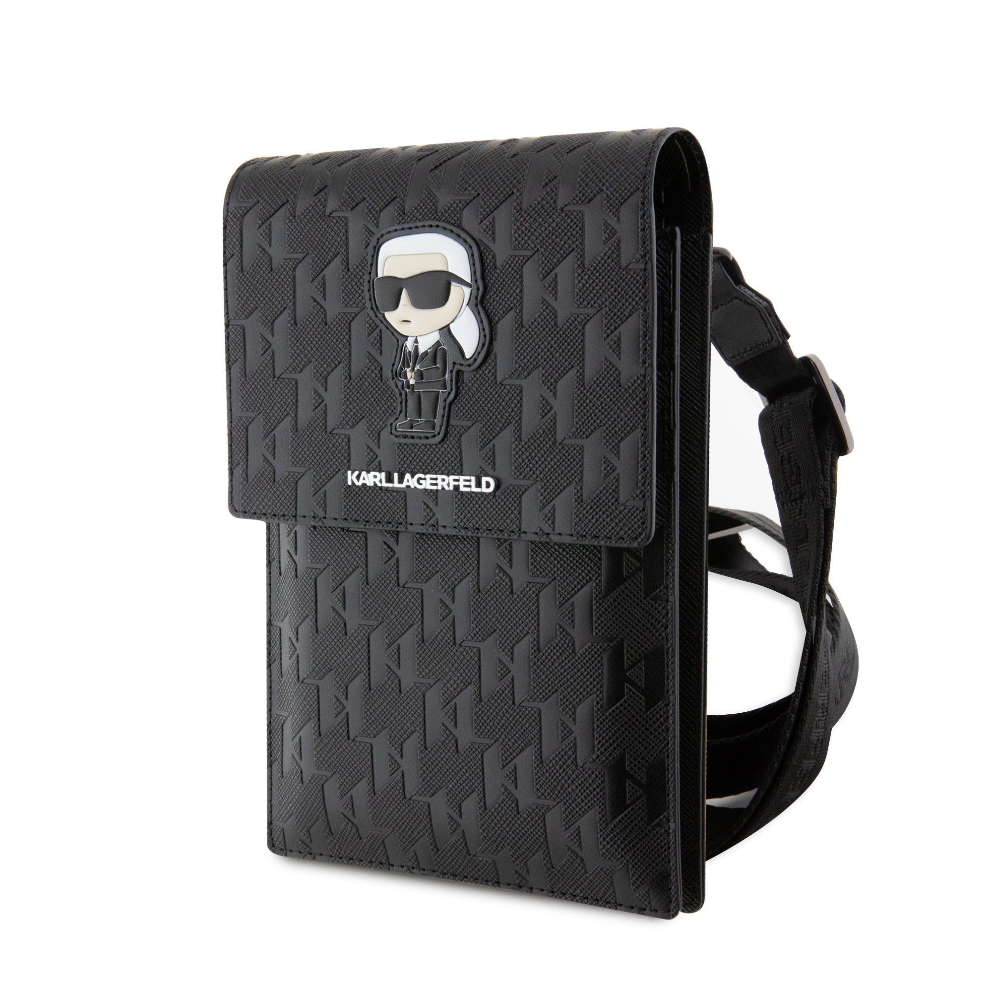 Karl Lagerfeld Saffiano Monogram Ikonik NFT Taška na Telefon - pohled 5