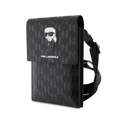 Karl Lagerfeld Saffiano Monogram Ikonik NFT Taška na Telefon - pohled 5