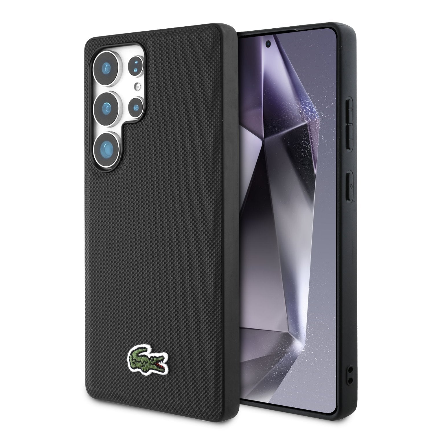 Lacoste MagSafe kryt na Samsung - Iconic Petit Pique Woven Logo